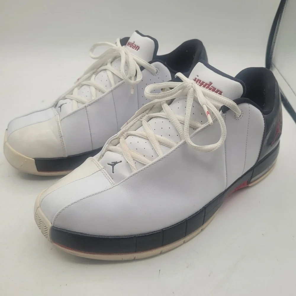 Air Jordan Team Elite II‎ Low White/Varsity Red Black Size 10 Model 310011-130